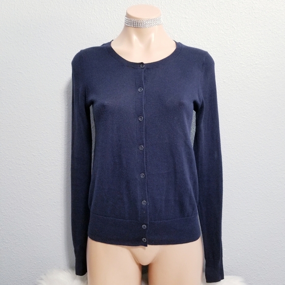 Gap Combed cotton blue granny cardigan sweater XS - Picture 1 of 4